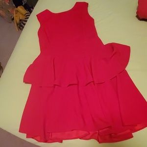 Red cocktail dress
